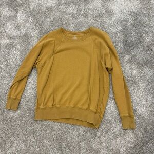 Aerie - mustard yellow oversized crew neck - size small
